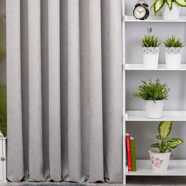 Zatamnjujuća dekor tkanina Grey Glow siva vis. 3,00 m
