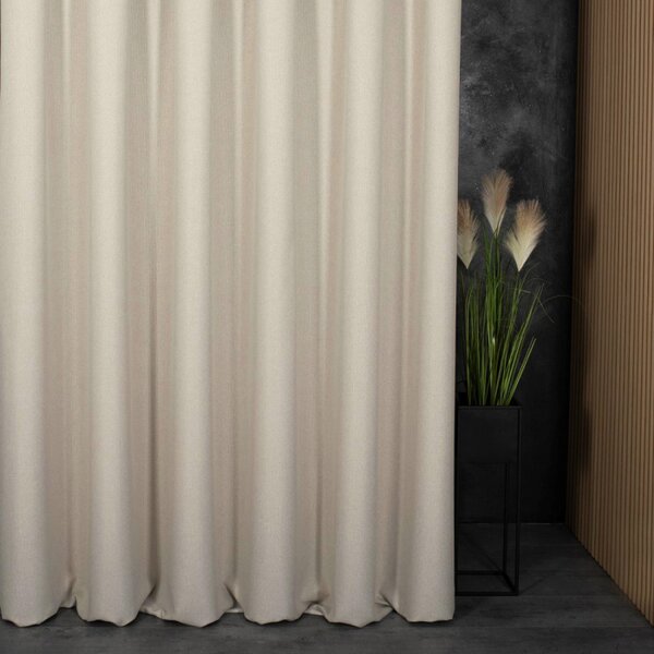 Blackout dekor tkanina Light Beige Canvas bež vis. 2,80 m