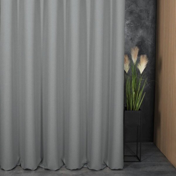 Blackout dekor tkanina Light Grey Canvas siva vis. 2,80 m