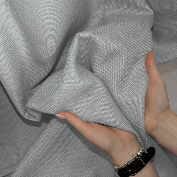 Blackout dekor tkanina Light Grey Canvas siva vis. 2,80 m