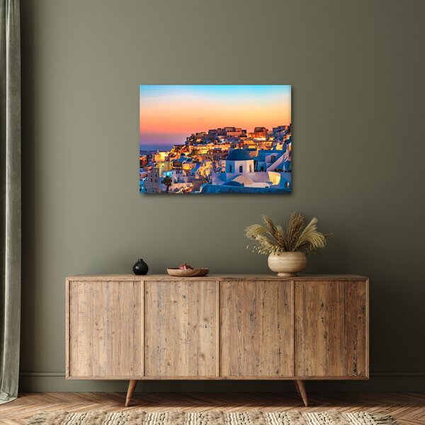 Slika - Santorini u sumrak (70x50 cm)