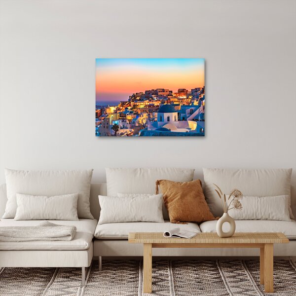 Slika - Santorini u sumrak (70x50 cm)