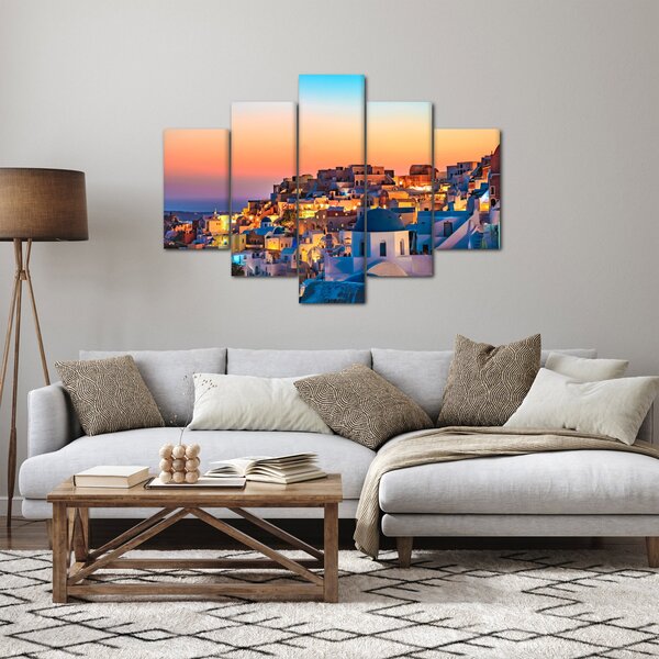 Slika - Santorini u sumrak (150x105 cm)