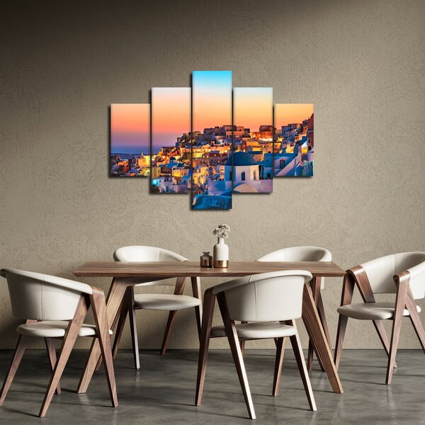 Slika - Santorini u sumrak (150x105 cm)