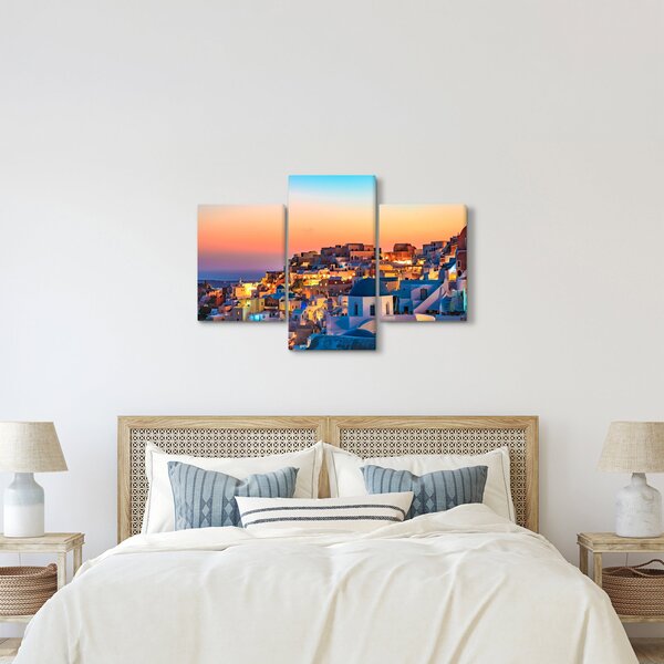 Slika - Santorini u sumrak (90x60 cm)