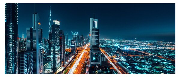 Slika - Dubai noću (120x50 cm)