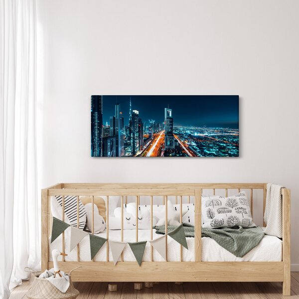 Slika - Dubai noću (120x50 cm)