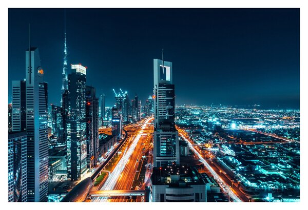 Slika - Dubai noću (90x60 cm)