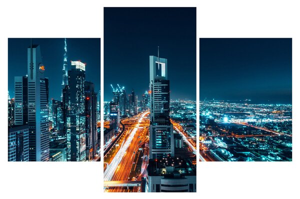 Slika - Dubai noću (90x60 cm)