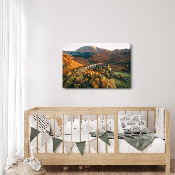Slika mosta u škotskoj dolini (90x60 cm)