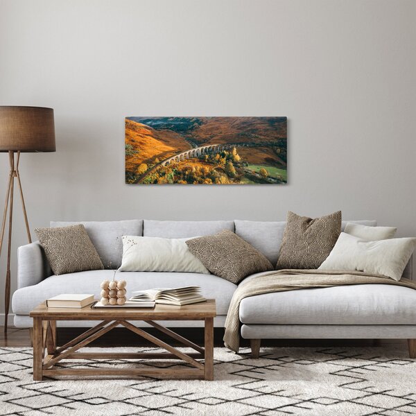 Slika mosta u škotskoj dolini (120x50 cm)