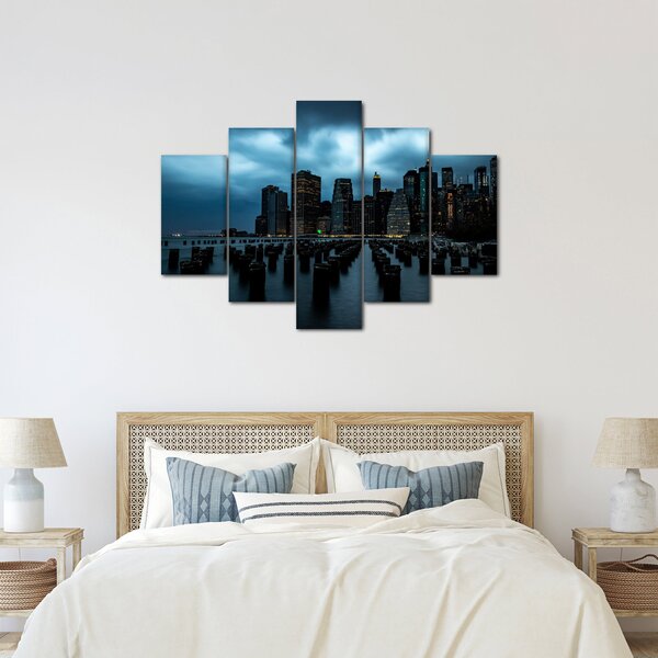 Slika - Pogled na nebodere u New Yorku (150x105 cm)