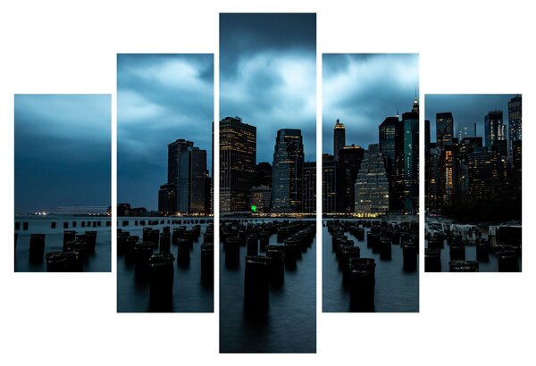 Slika - Pogled na nebodere u New Yorku (150x105 cm)