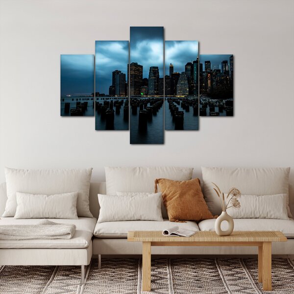 Slika - Pogled na nebodere u New Yorku (150x105 cm)