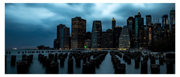 Slika - Pogled na nebodere u New Yorku (120x50 cm)