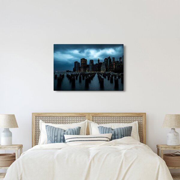 Slika - Pogled na nebodere u New Yorku (90x60 cm)