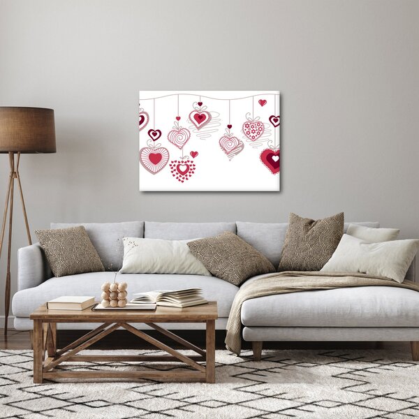 Slika naslikanih srca (70x50 cm)