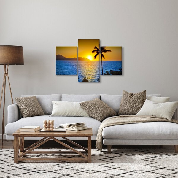 Slika - Zalazak sunca nad morem (90x60 cm)