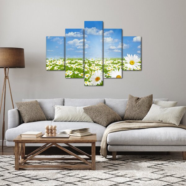 Slika procvjetale livade s tratinčicama (150x105 cm)