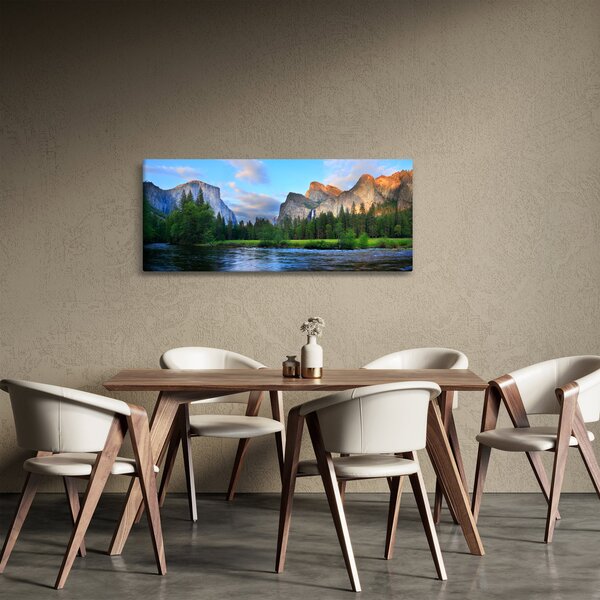 Slika divljeg planinskog krajolika (120x50 cm)