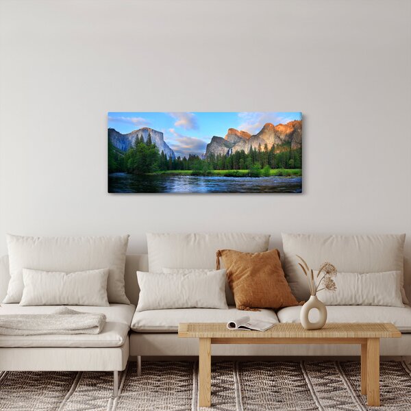 Slika divljeg planinskog krajolika (120x50 cm)