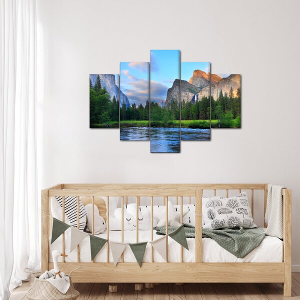 Slika divljeg planinskog krajolika (150x105 cm)