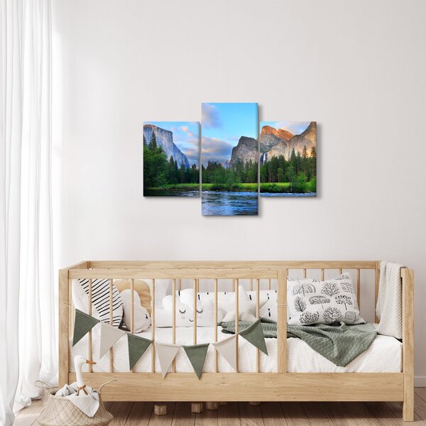 Slika divljeg planinskog krajolika (90x60 cm)
