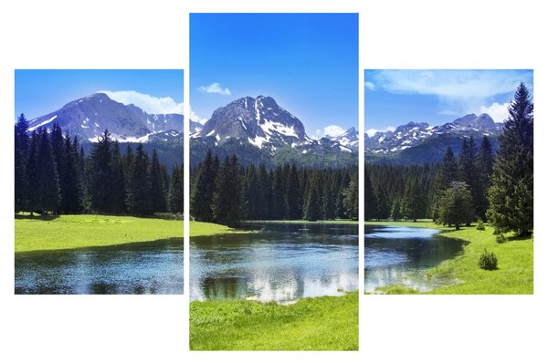 Slika - Snježni planinski vrhovi (90x60 cm)