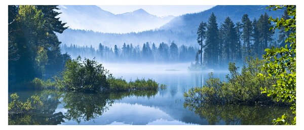 Slika planinskog jezera (120x50 cm)
