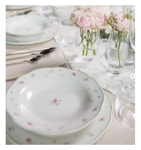Set od 2 bijele porculanske šalice Brandani Nonna Rosa