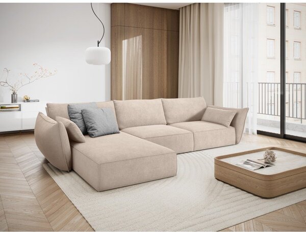Bež kutna garnitura (lijevi kut) Vanda - Mazzini Sofas