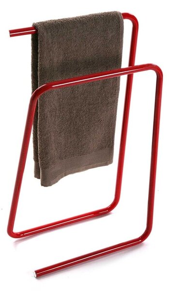 Crveni metalni stalak za ručnike Versa