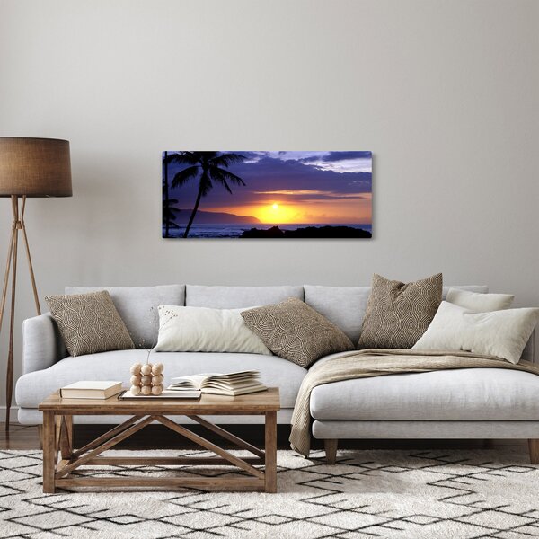 Slika zalaska sunca nad morem (120x50 cm)