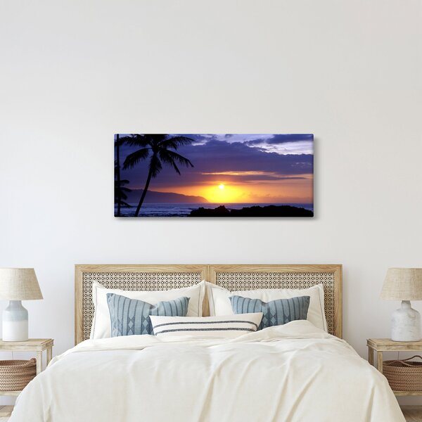 Slika zalaska sunca nad morem (120x50 cm)