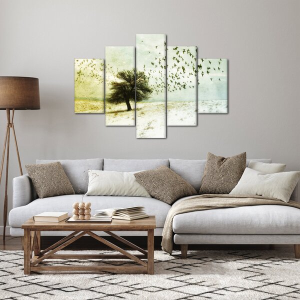 Slika - Naslikano jato ptica (150x105 cm)
