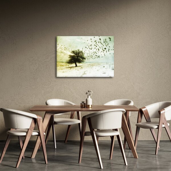 Slika - Naslikano jato ptica (70x50 cm)