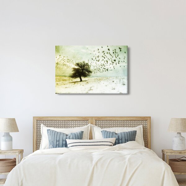 Slika - Naslikano jato ptica (90x60 cm)