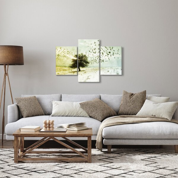 Slika - Naslikano jato ptica (90x60 cm)