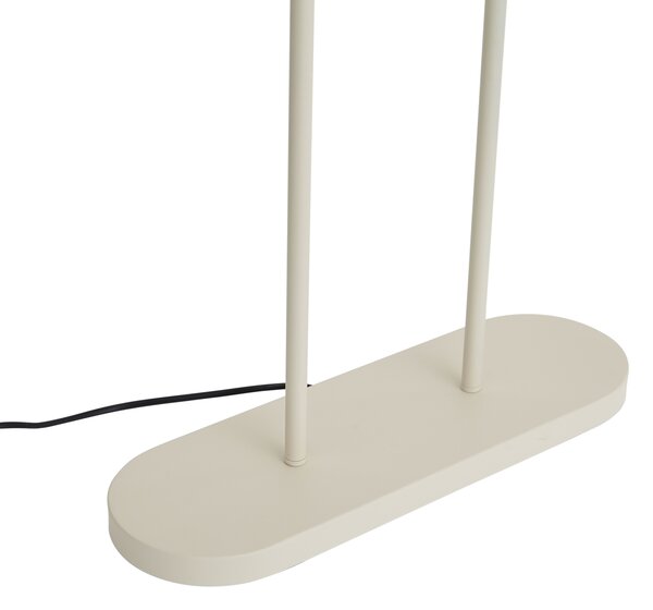 Podna svjetiljka bež s zelenim ovalnim sjenilom i zlatnom unutrašnjosti 50 cm - Thijmen