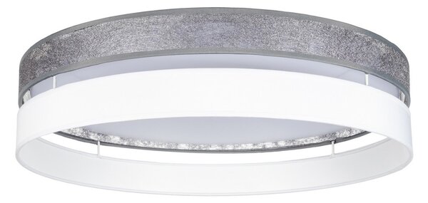 LED Prigušiva stropna svjetiljka LIMA LED/36W/230V Wi-Fi Tuya + DU srebrna/bijela