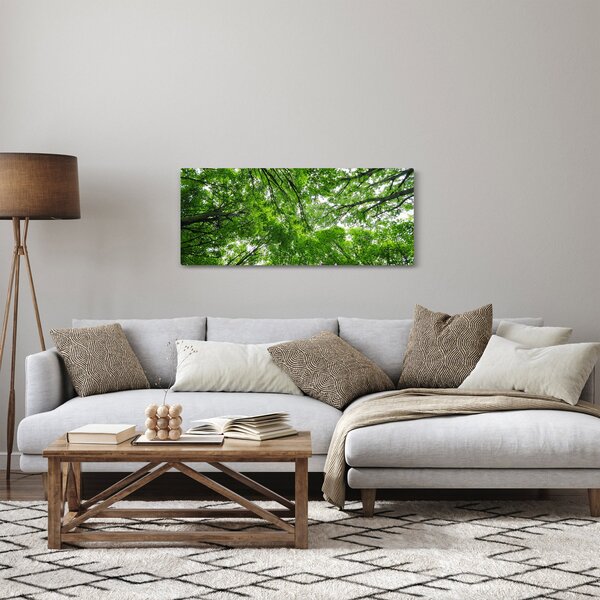 Slika - Pogled u krošnje drveća (120x50 cm)