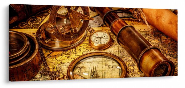 Slika - Povijesna pomagala pomoraca (120x50 cm)
