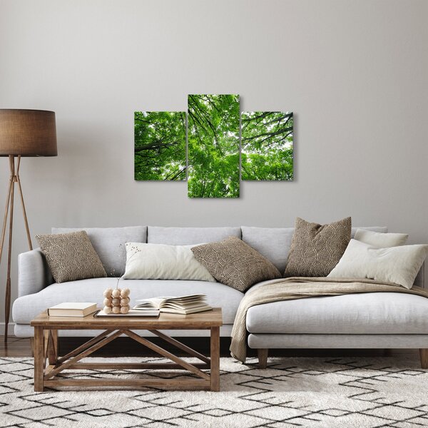 Slika - Pogled u krošnje drveća (90x60 cm)