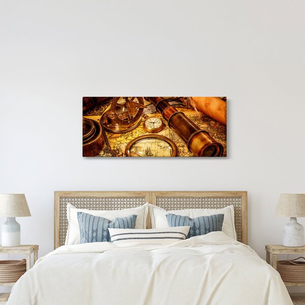 Slika - Povijesna pomagala pomoraca (120x50 cm)