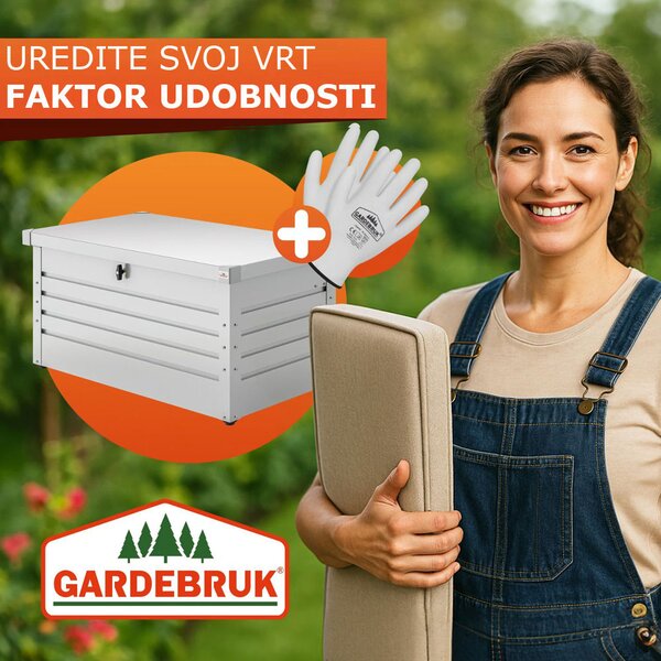 Metalni spremnik za pohranu METALBOX, 385L, 120×62×63cm, siva Gardebruk