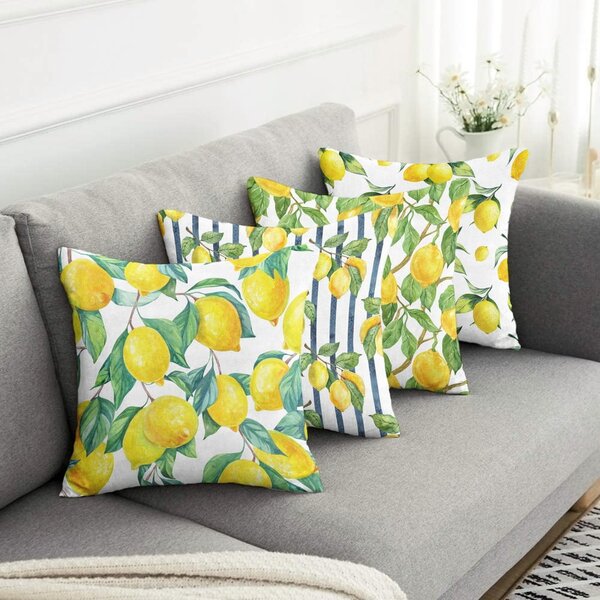 Ukrasne jastučnice u setu 4 kom 43x43 cm Lemons – Mila Home