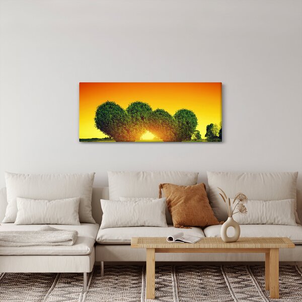 Slika - Srce u krošnjama drveća (120x50 cm)