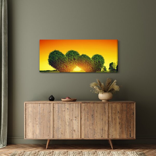 Slika - Srce u krošnjama drveća (120x50 cm)