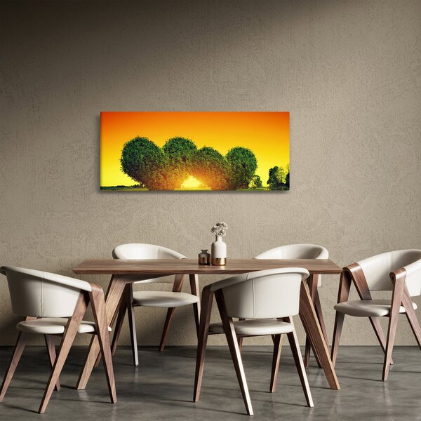 Slika - Srce u krošnjama drveća (120x50 cm)