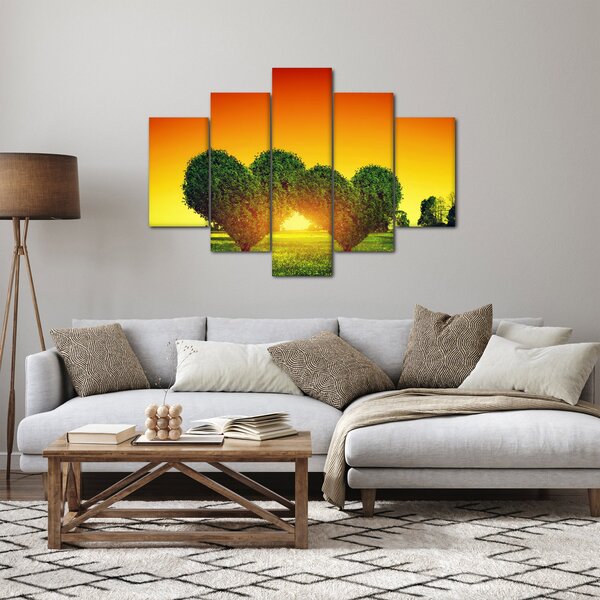 Slika - Srce u krošnjama drveća (150x105 cm)